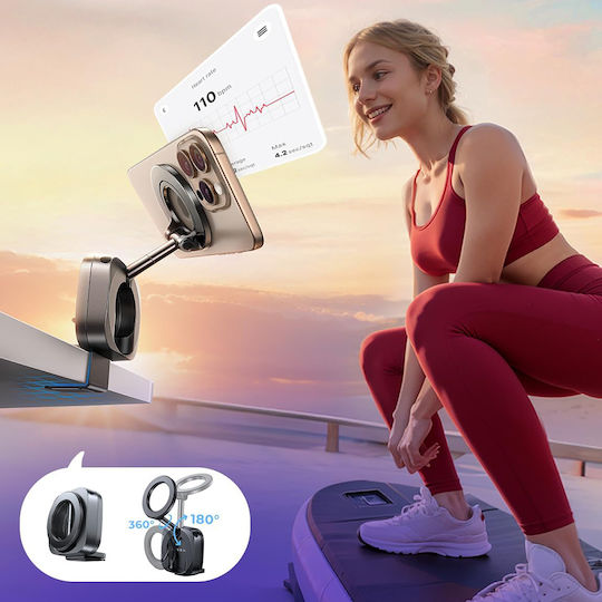Lisen Βάση Κινητού Αυτοκινήτου με Μαγνήτη MagSafe Μαύρη