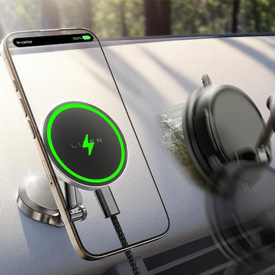 Lisen Βάση Κινητού Αυτοκινήτου με Μαγνήτη MagSafe Μαύρη