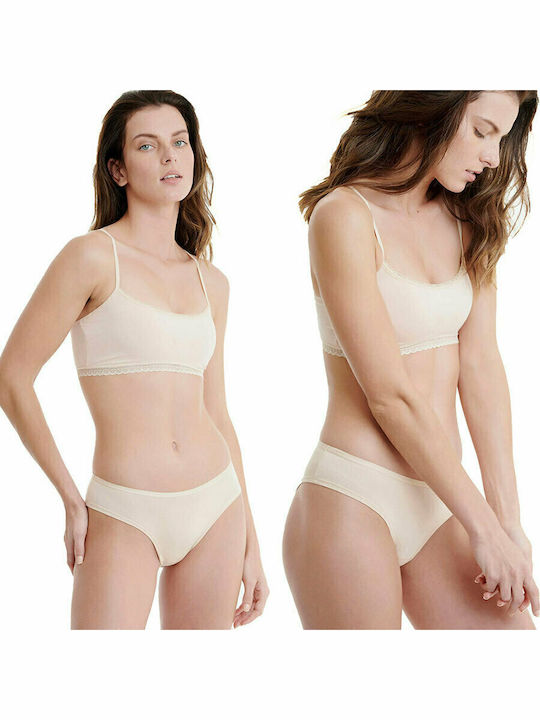 Bamboo Women's Slip 2Pack Seamless Beige