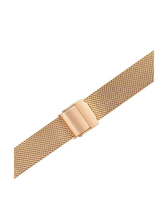 Annie Rosewood Γυναικείο Ρολόι 34mm Μπαταρίας με Ροζ Χρυσό Μεταλλικό Μπρασελέ