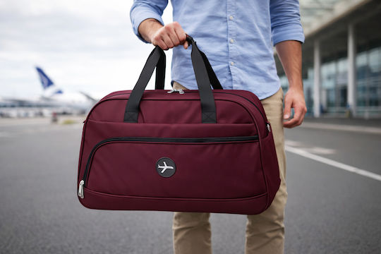 Sack Voyage Burgundy Fabric L60xW23xH37cm