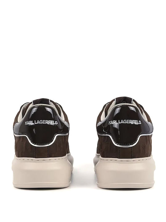 Karl Lagerfeld Monogram Sneakers Καφέ