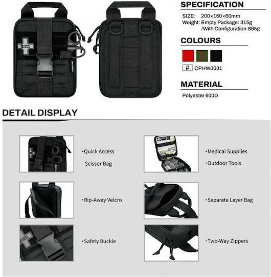 Rhino Rescue Military Backpack Travel made of Polyester Black