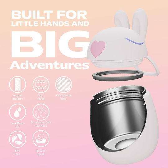 Asobu Plastic Kids' Food Container 0.6lt Pink
