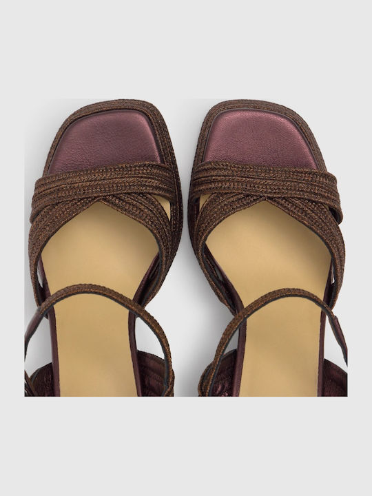 Leder Sandalen Braun