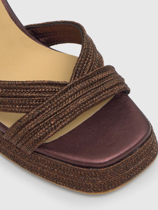 Leder Sandalen Braun