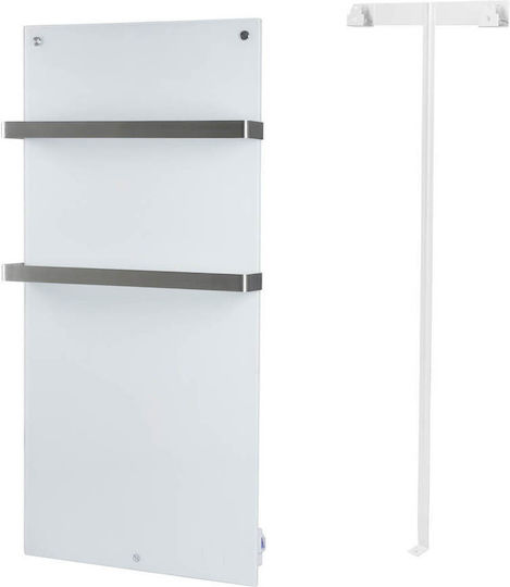 Eurom Sani Radiator Electric Pentru Prosoape Cu Fațadă De Sticlă 1000W 127x55cm Albă