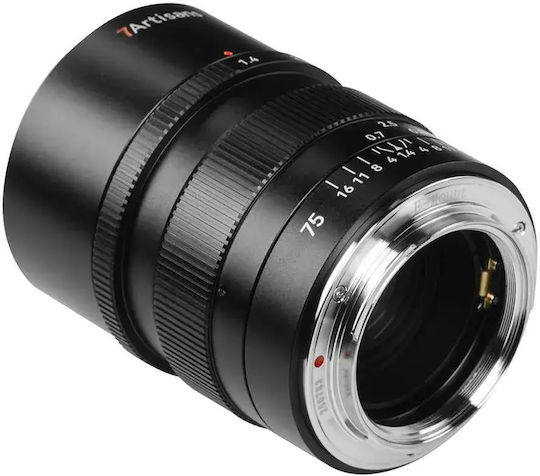 7artisans Full Frame Camera Lens 75mm f/1.4 Telephoto for Sony E Mount Black
