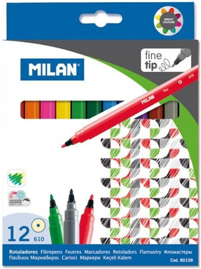Milan Μαρκαδόρος Σχεδίου Πολύχρωμος 2mm