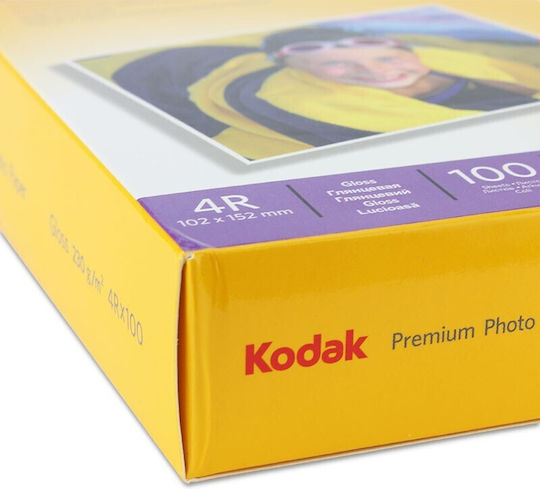 Пакет 100 Листа Kodak Premium Фотографска Хартия 10x15 См 230г