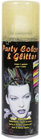 Carnival Hair Spray 125ml Gold Glitter 8021990