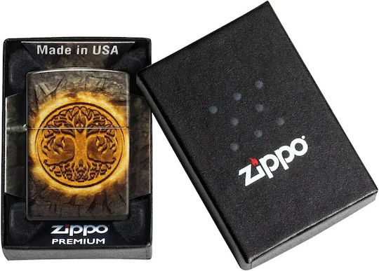 Zippo Tree Life Brichetă Rezistentă La Vânt Cu Flacără Multicoloră