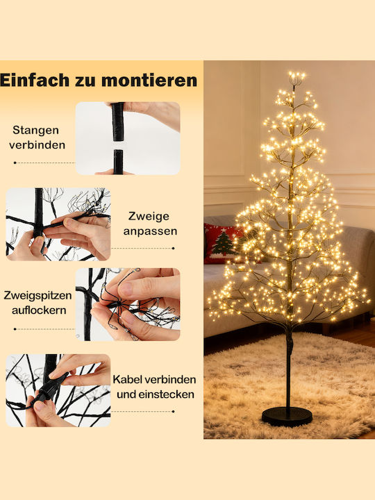 Weihnachtsbaum 150cm mit LED-Beleuchtung Weiß