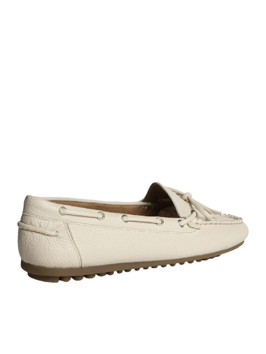 Women's Moccasins in Beige Color