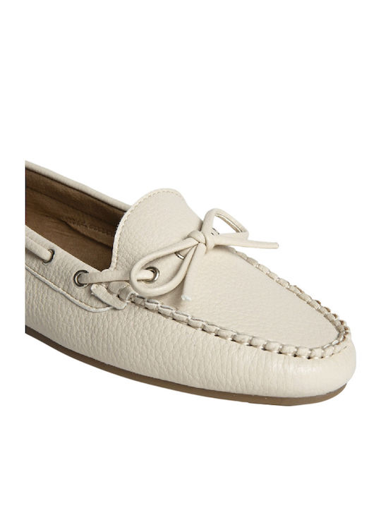 Women's Moccasins in Beige Color
