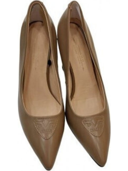 Leather Brown High Heels