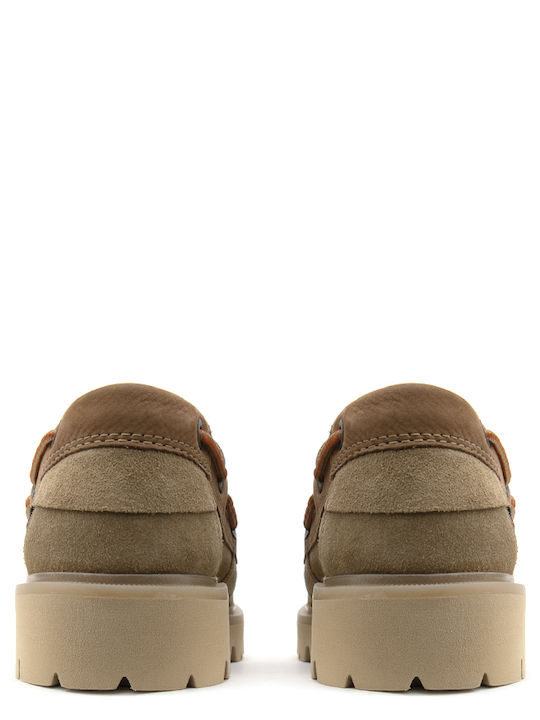 Men's Suede Boat Shoes Brown