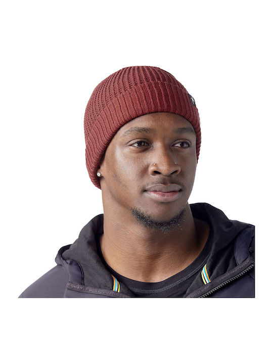 Beanie Ανδρικός Σκούφος Πλεκτός σε Μπορντό χρώμα