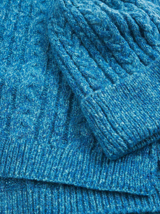 Beanie Beanie Knitted in Navy Blue color