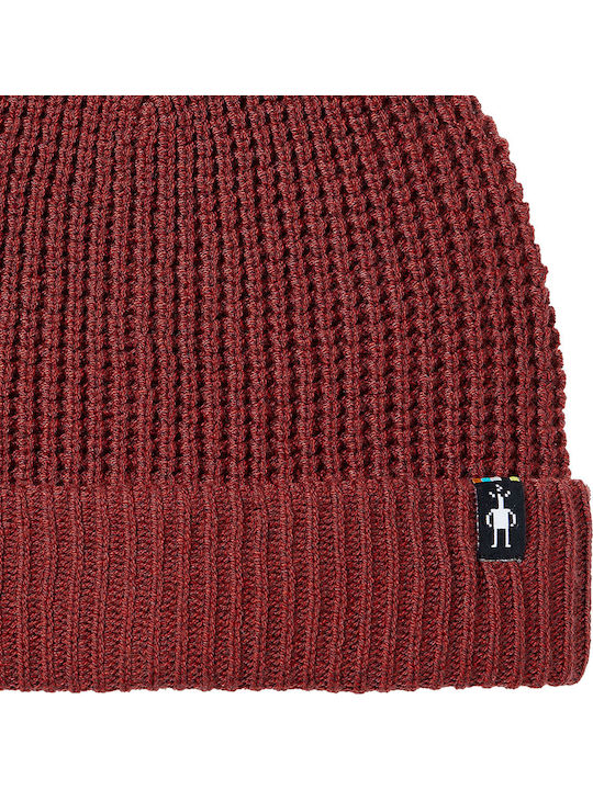 Beanie Ανδρικός Σκούφος Πλεκτός σε Μπορντό χρώμα