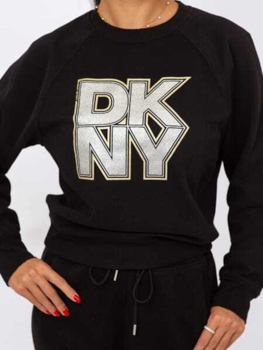 Lang Damen Sweatshirt Schwarz