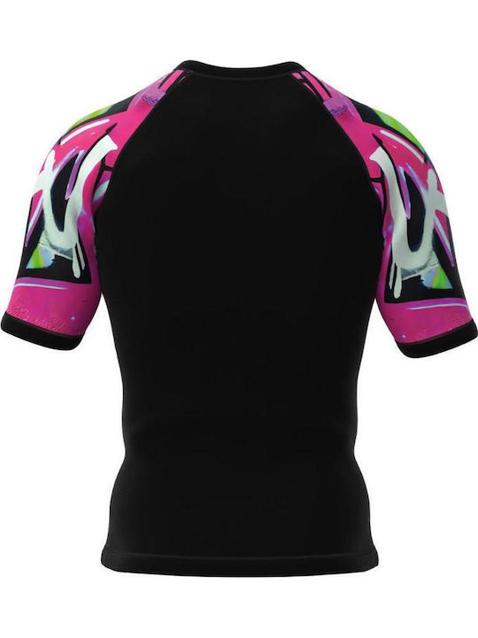 Okami Bărbați Cu mânecă scurtă Tricou ORS141 pentru Jiu-Jitsu Neagră