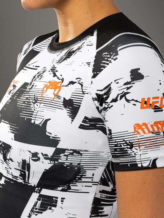 Venum Short Sleeve Shirt VNMUFC-00447-108 for MMA / Jiu-Jitsu White