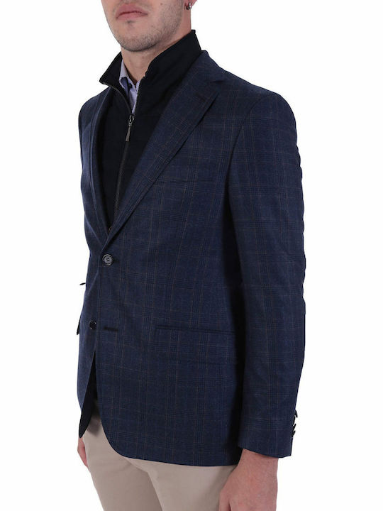 Men's Winter Suit Jacket Blue