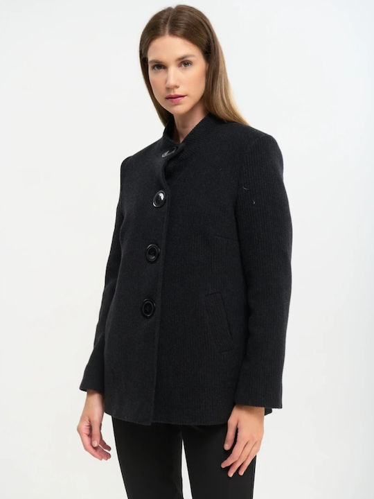Fibes Kurz Damen Blazer Black