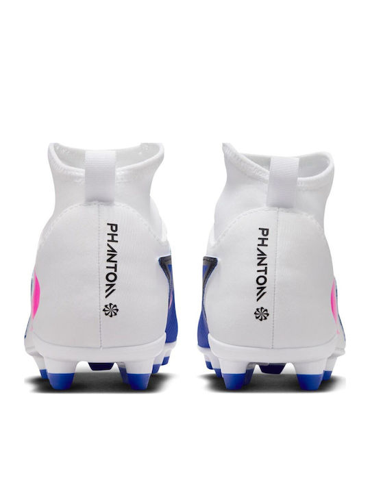 Phantom 6 High Club FG/MG Kids Soccer Cleats Molded Blue