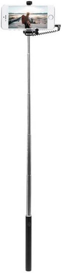 Bigben Connected Ultra-kompakter Kabelgebundener Mini Selfie-Stick Schwarz