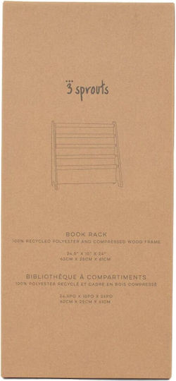 Wood Floor Bookcase Green