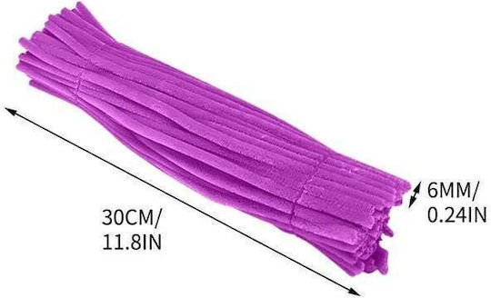 Purple Pipe Wire 100 Pieces Ø 6mm 30 Cm