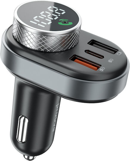 Proove Car Charger Fm Modulator Fmsl30110001 Usb Type-c U-disk Tf Bluetooth 5.4 Fast Charge 30w Black