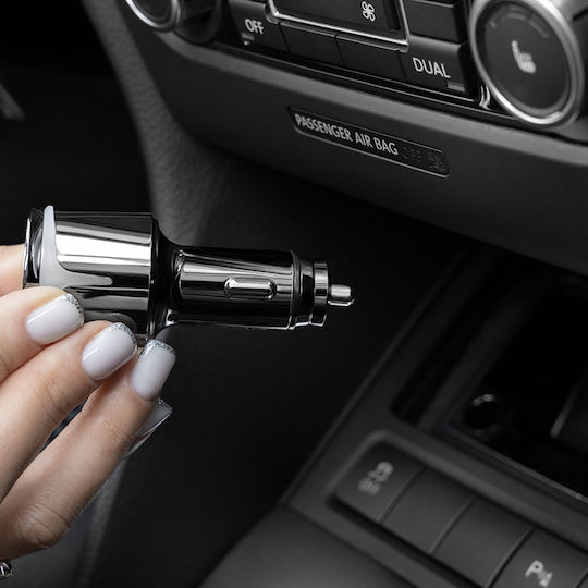 Proove Car Charger Fm Modulator Fmnx30110001 Usb Type-c U-disk Tf Bluetooth 5.3 Fast Charge 30w Led Black