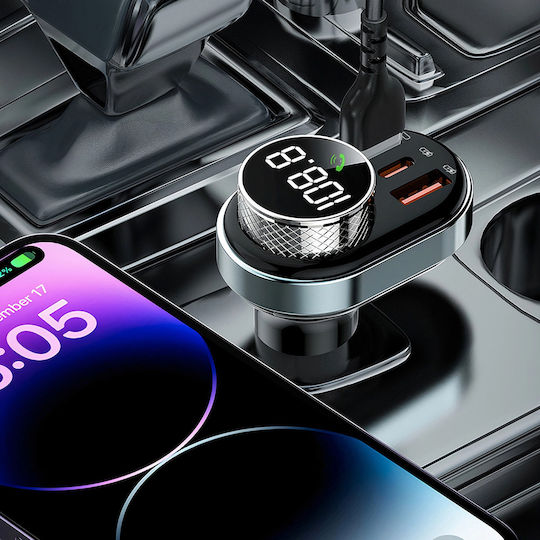 Proove Car Charger Fm Modulator Fmsl30110001 Usb Type-c U-disk Tf Bluetooth 5.4 Fast Charge 30w Black