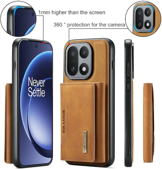 Dg.ming M2 Series Σκληρή Θήκη Μαγνητικό Πορτοφόλι Brown Oneplus 15 5g