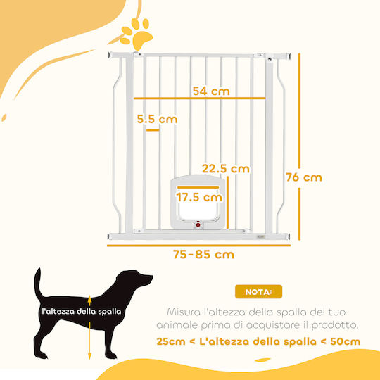 Schutz Tür für Hunde & Katzen in Weiß Farbe