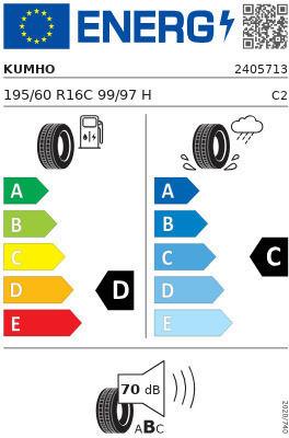 Kumho Kc53 195/60R16 99H Лято Гума Колa