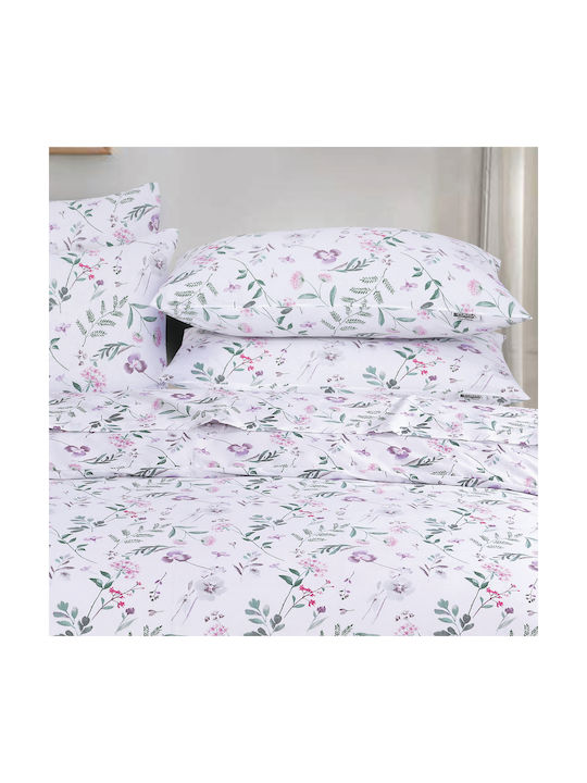Casa Colori Pillowcase Set with Envelope Cover Floral 50x70cm.