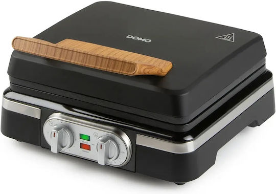 Domo Βαφλιέρα για Ορθογώνιες Βάφλες 2 Θέσεων 1520W