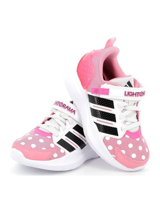 El C Kids Sports Shoes Running with Hoop & Loop Closure Pink
