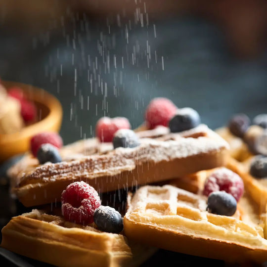 Dezal Dezal Waffle Maker for Rectangular Waffles 2 Waffle Slots 1300W