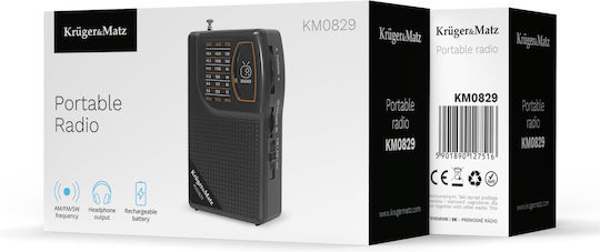 Kruger & Matz KM0829 Черно Радиоприемник