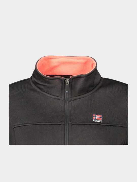 Women's Zipper Cardigan Black