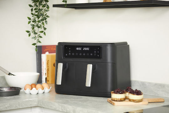 Haden Air Fryer with Double Detachable Bucket 9.5lt Black