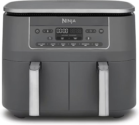 Ninja Air Fryer with Double Detachable Bucket 7.6lt Gray DZ300EU
