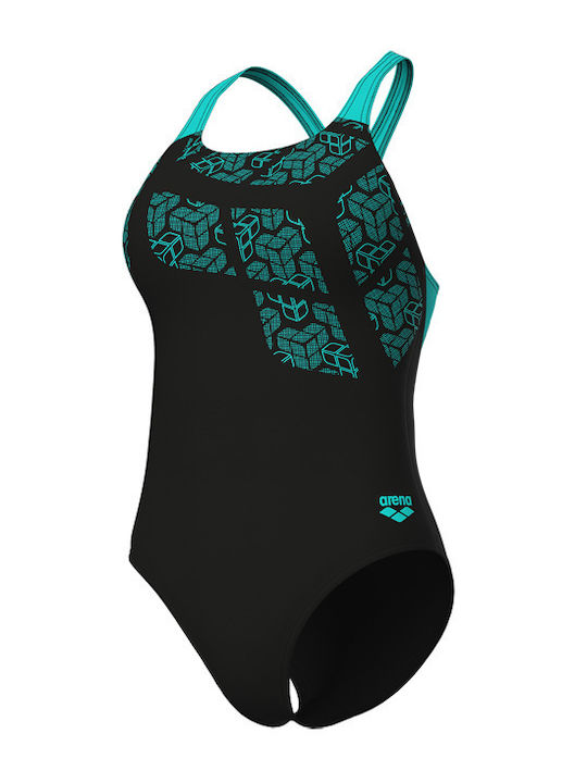 Arena Costum De Baie Întreg Negru Sport