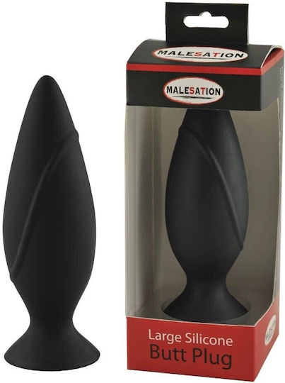 Malesation Silicone Plug Large Анална тапа Large Черна 10см