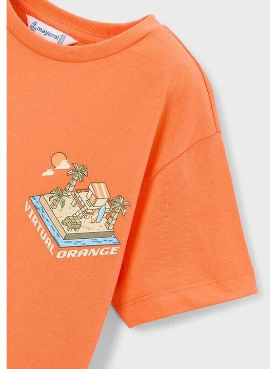 Kinderhemd Kurzarm Orange